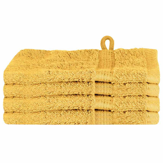 Waschlappen 4 pcs Gold Baumwolle