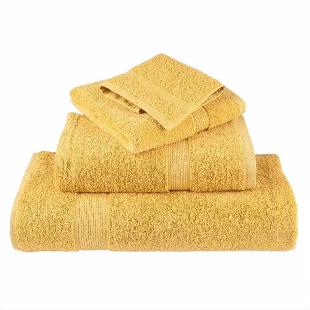 Waschlappen 4 pcs Gold Baumwolle