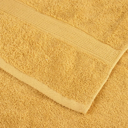 Premium Waschhandtücher SOLUND 2 Stück Gold 30x30cm 600gsm