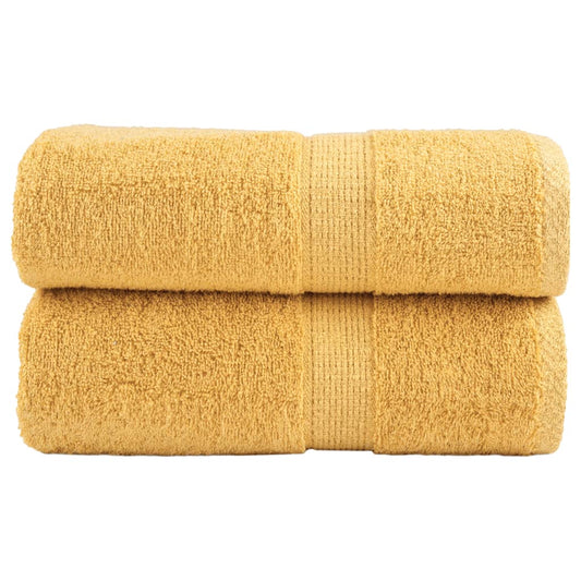 Premium-Gästetücher SOLUND 2 Stk. Gold 30x50 cm 600 g/m²