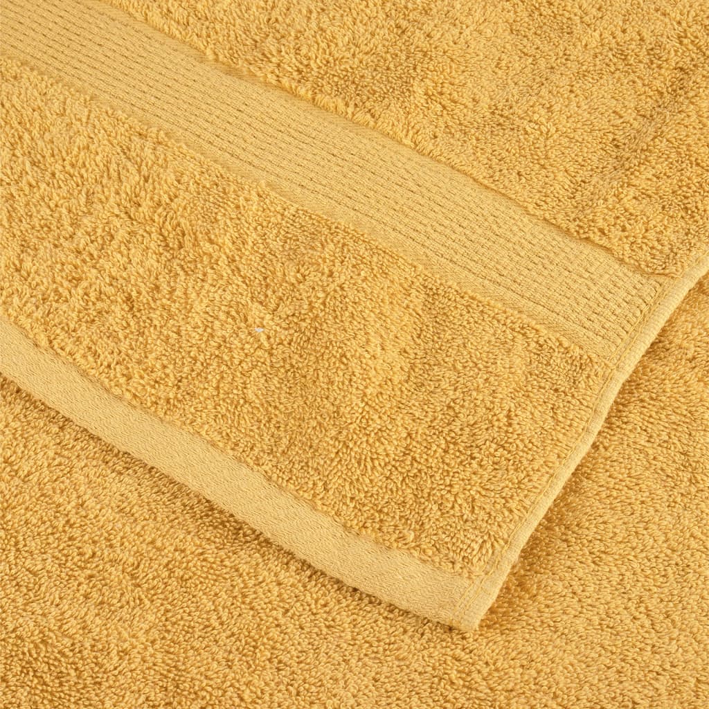 Premium-Gästetücher SOLUND 2 Stk. Gold 30x50 cm 600 g/m²