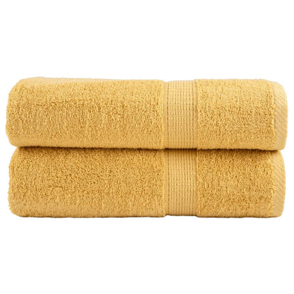 Premium-Handtücher SOLUND 2 Stk. Gold 50x100 cm 600 g/m²