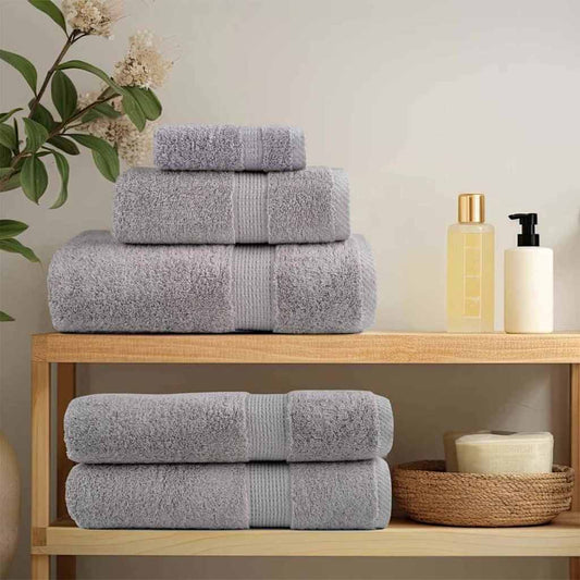 Waschlappen 4 pcs Grau Baumwolle