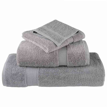 Waschlappen 10 pcs Grau Baumwolle