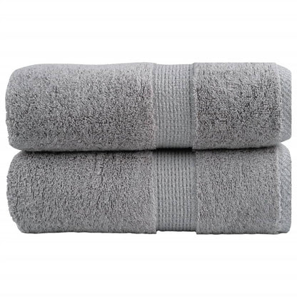 Premium Waschhandtücher SOLUND 2 Stück Grau 30x30cm 600gsm
