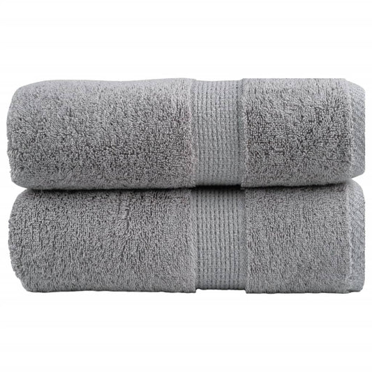 Premium Waschhandtücher SOLUND 2 Stück Grau 30x30cm 600gsm