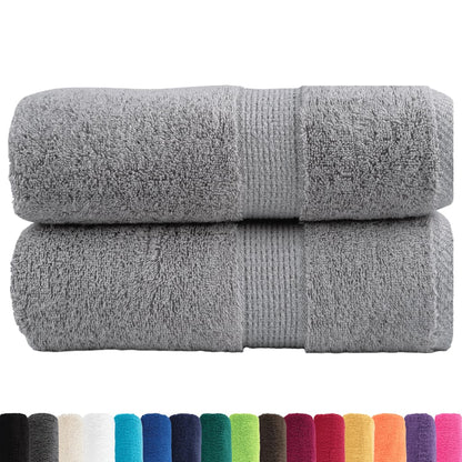 Premium Waschhandtücher SOLUND 2 Stück Grau 30x30cm 600gsm