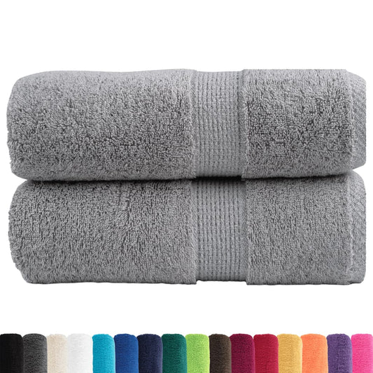 Premium Waschhandtücher SOLUND 2 Stück Grau 30x30cm 600gsm
