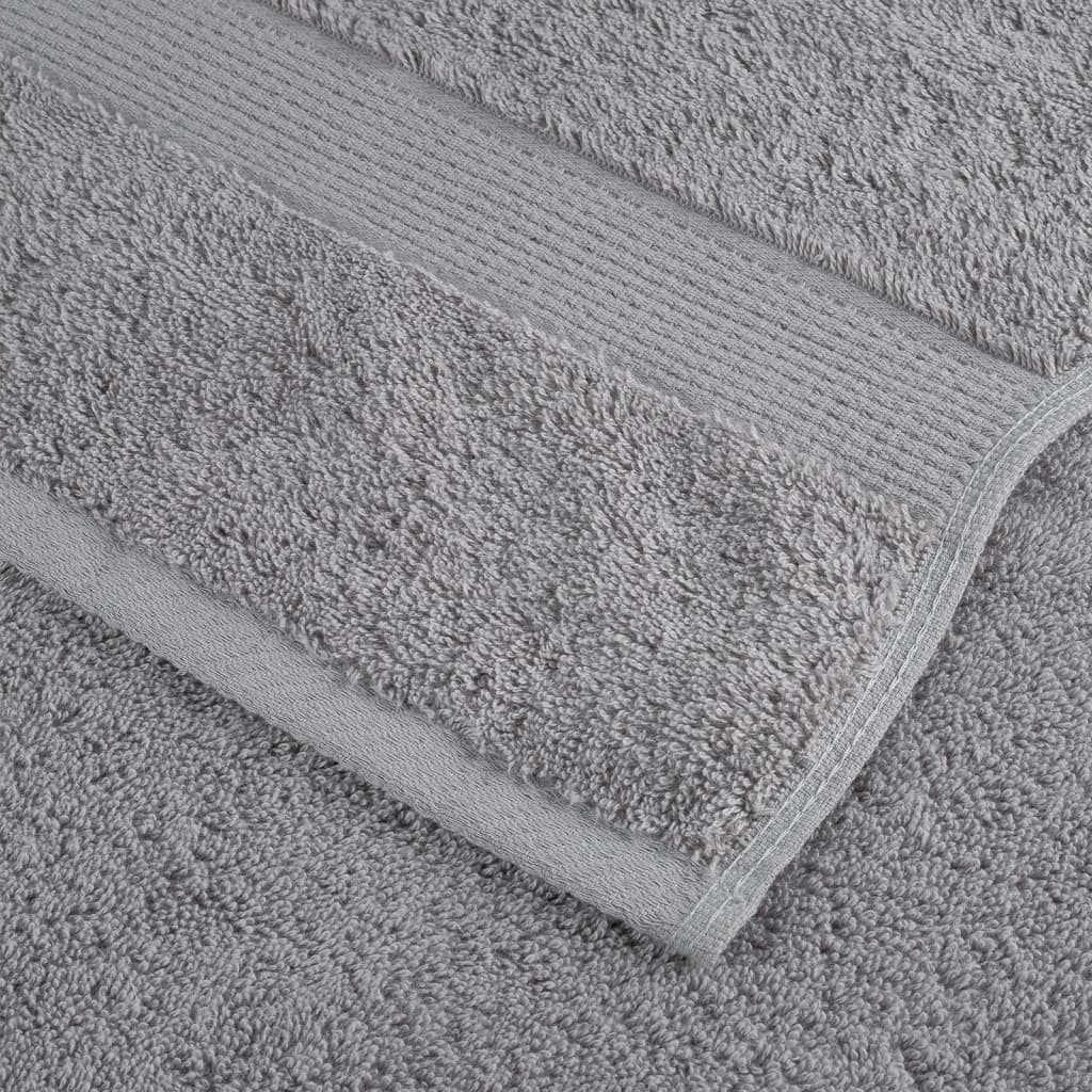 Premium Waschhandtücher SOLUND 2 Stück Grau 30x30cm 600gsm