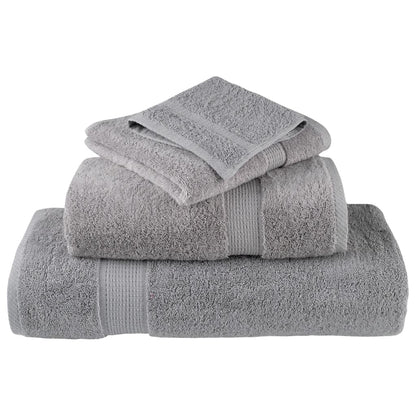 Premium-Handtücher SOLUND 4 Stk. Grau 50x100 cm 600 g/m²