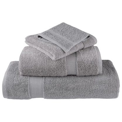 Premium-Duschtücher SOLUND 10 Stk. Grau 70x140 cm 600 g/m²