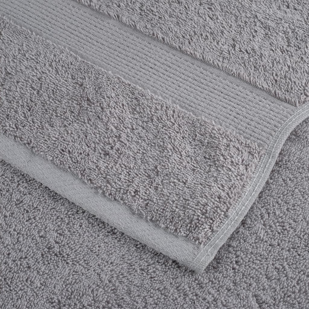 Premium-Duschtücher SOLUND 10 Stk. Grau 70x140 cm 600 g/m²