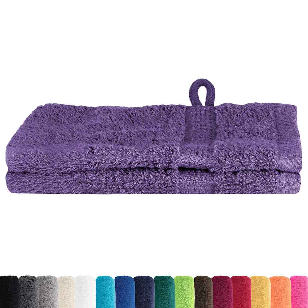 Waschlappen 2 pcs Lila Baumwolle