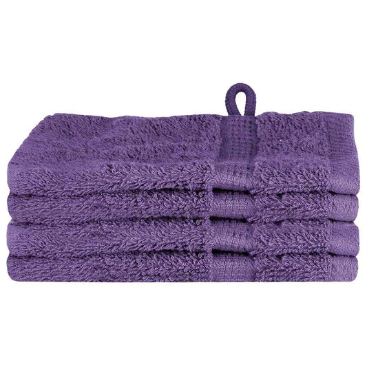 Waschlappen 4 pcs Lila Baumwolle