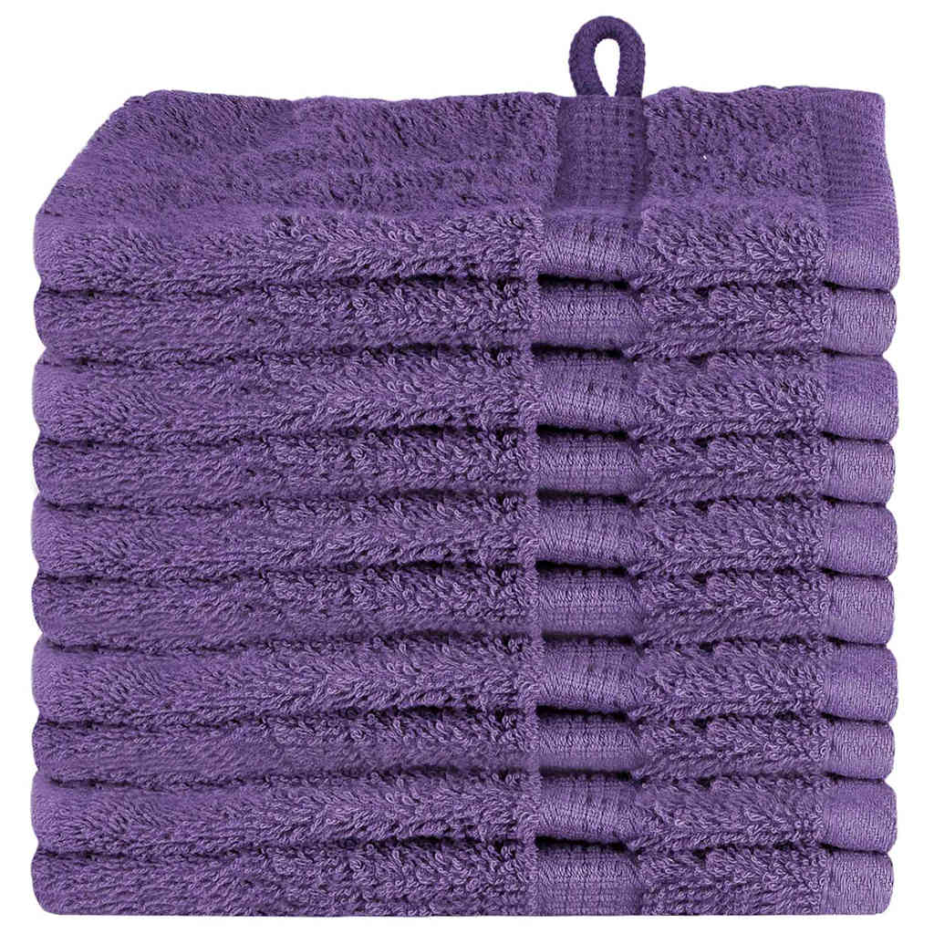 Waschlappen 10 pcs Lila Baumwolle