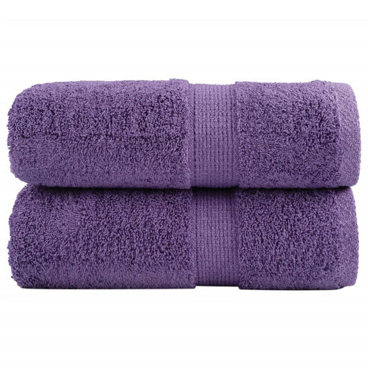 Premium Waschhandtücher SOLUND 2 Stück Lila 30x30 cm 600 g/m²