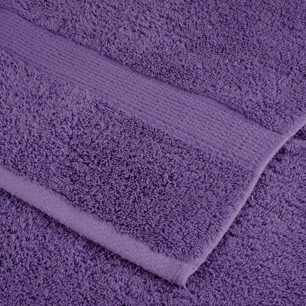 Premium-Gästetücher SOLUND 10 Stk. Lila 30x50 cm 600 g/m²