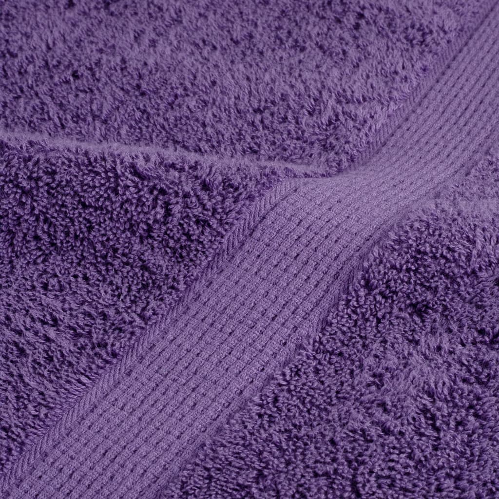 Premium-Handtücher SOLUND 2 Stk. Lila 50x100 cm 600 g/m²