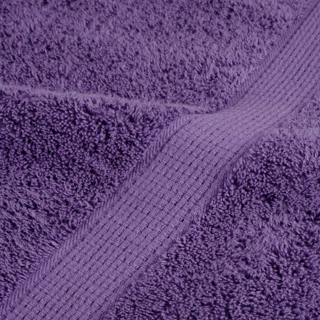 Premium-Handtücher SOLUND 2 Stk. Lila 100x200 cm 600 g/m²