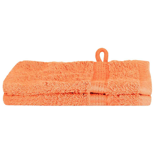 Waschlappen 2 pcs Orange Baumwolle