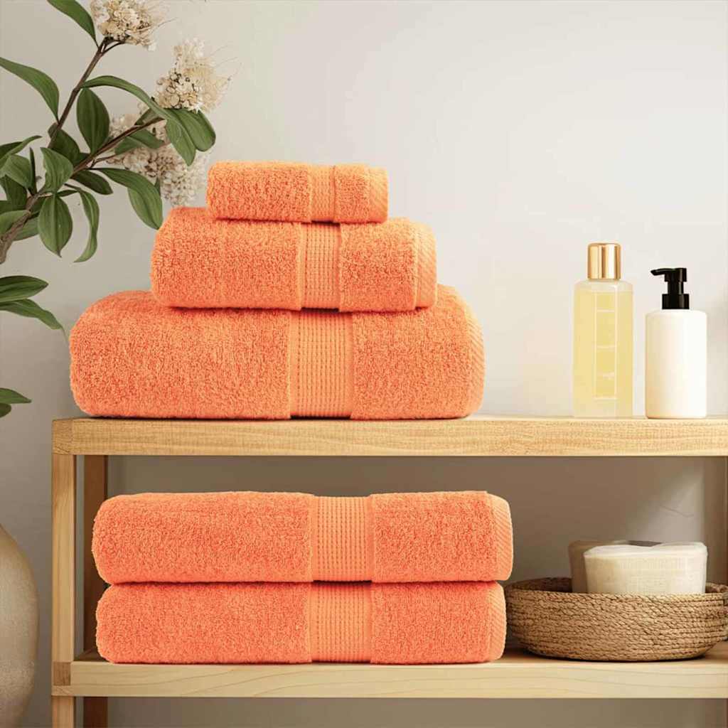 Waschlappen 4 pcs Orange Baumwolle