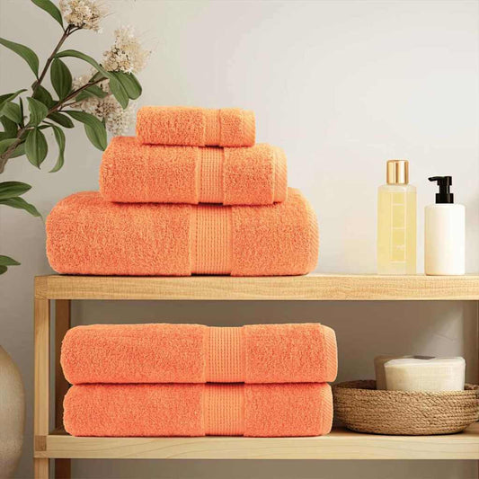 Waschlappen 4 pcs Orange Baumwolle
