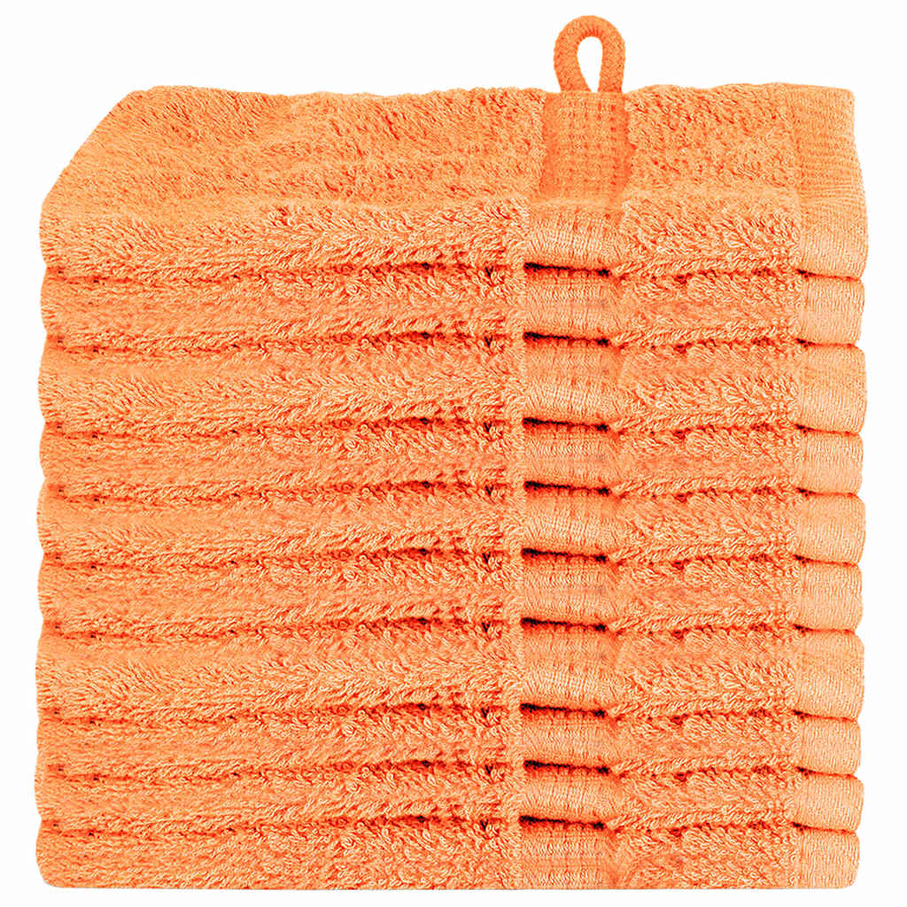 Waschlappen 10 pcs Orange Baumwolle