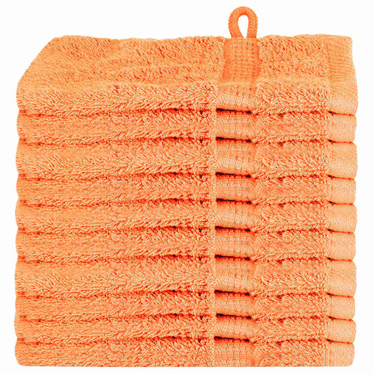 Waschlappen 10 pcs Orange Baumwolle