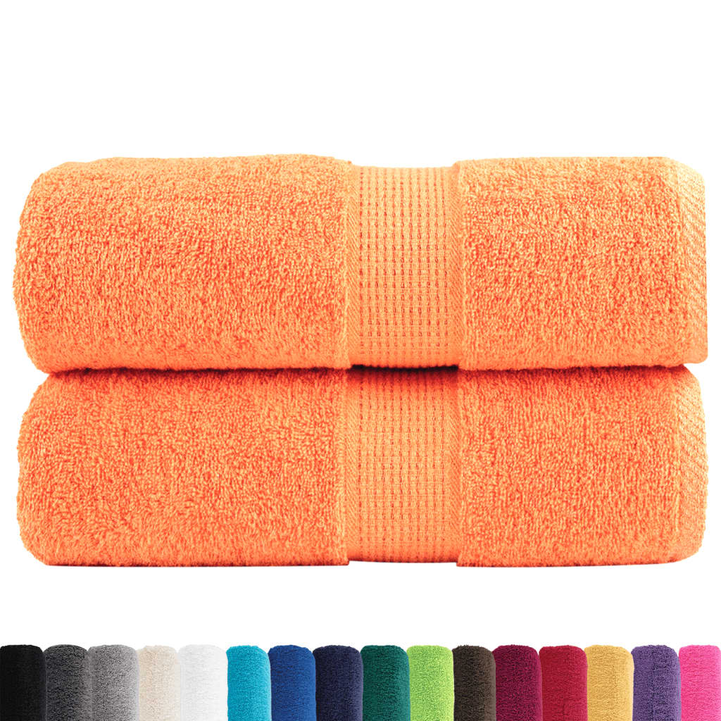 Premium Waschhandtücher SOLUND 2 Stück Orange 30x30 cm 600 g/m²