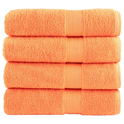 Premium-Handtücher SOLUND 4 Stk. Orange 50x100 cm 600 g/m²