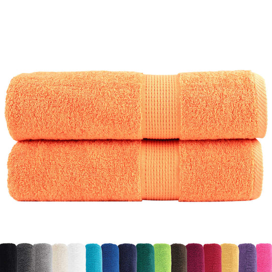 Premium-Duschtücher SOLUND 2 Stk. Orange 70x140 cm 600 g/m²