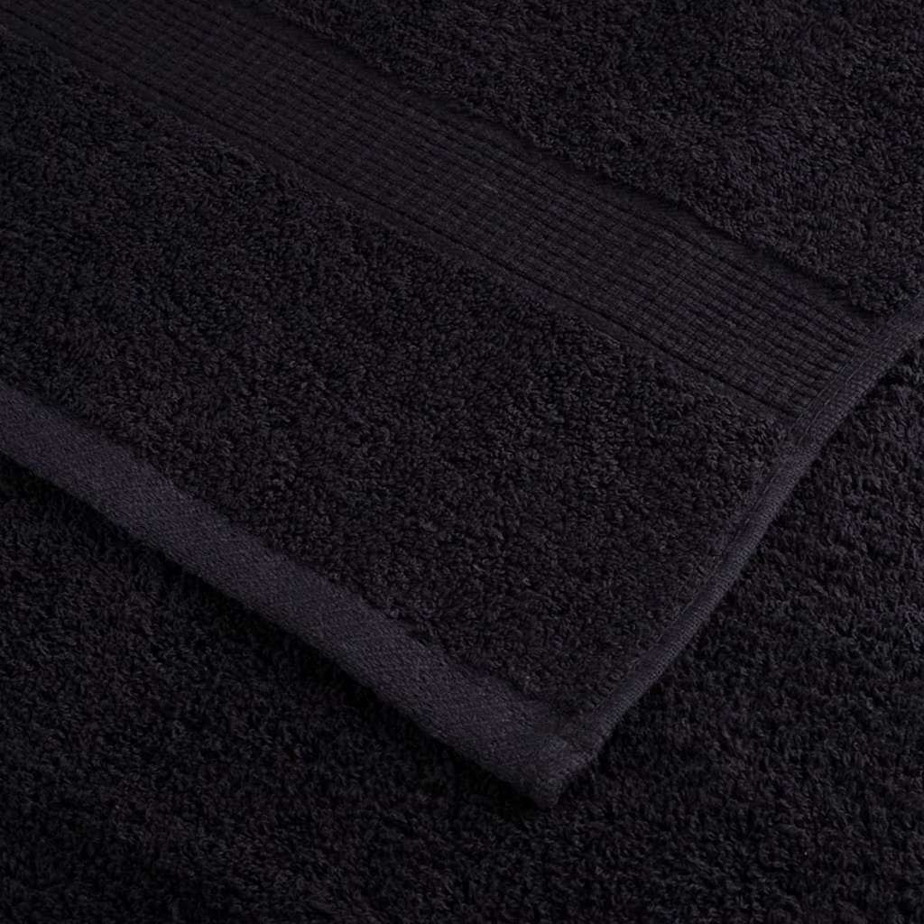 Waschlappen 2 pcs Schwarz Baumwolle