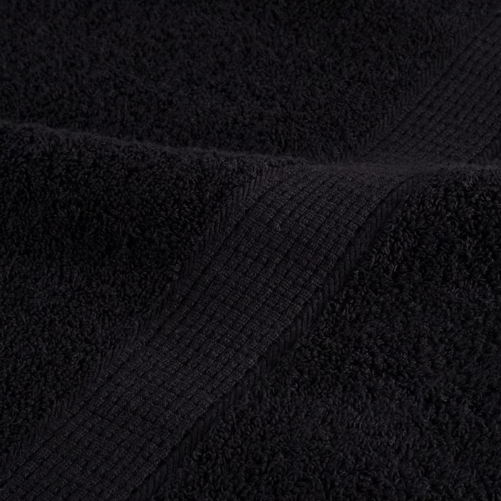 Waschlappen 10 pcs Schwarz Baumwolle