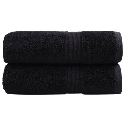 Premium Waschhandtücher SOLUND 2 Stück Schwarz 30x30 cm 600 g/m²