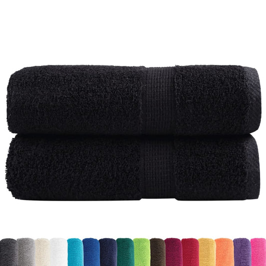 Premium Waschhandtücher SOLUND 2 Stück Schwarz 30x30 cm 600 g/m²