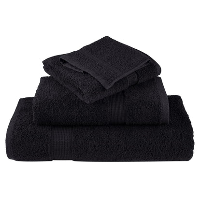 Premium Waschhandtücher SOLUND 2 Stück Schwarz 30x30 cm 600 g/m²