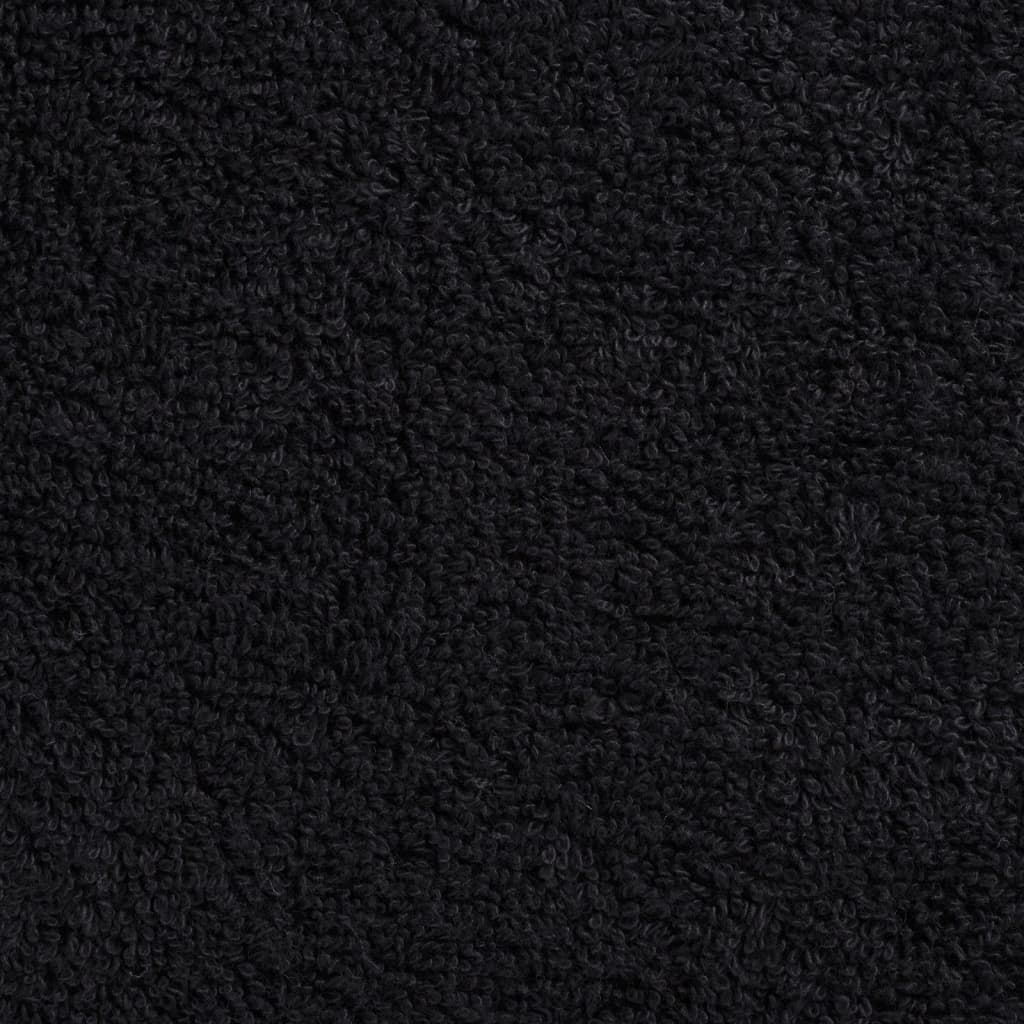Premium-Gästetücher SOLUND 4 Stk. Schwarz 30x50 cm 600 g/m²