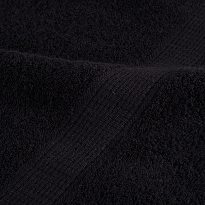 Premium-Duschtücher SOLUND 2 Stk. Schwarz 70x140 cm 600 g/m²