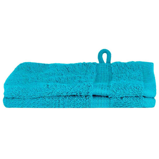 Waschlappen 2 pcs Türkis Baumwolle