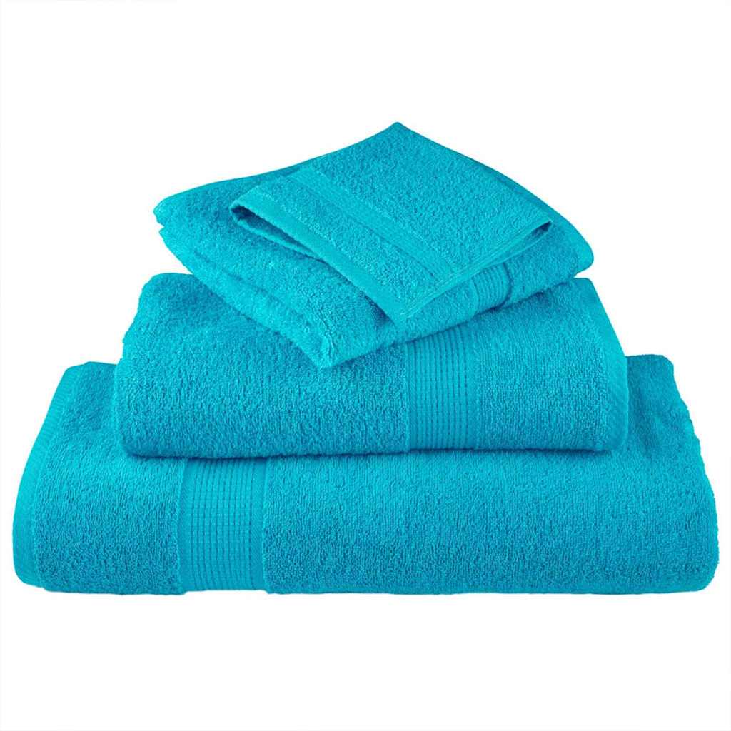 Waschlappen 10 pcs Türkis Baumwolle