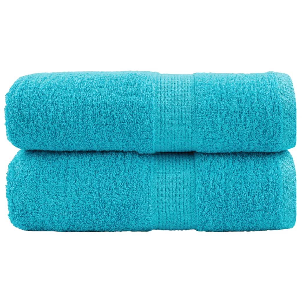 Premium Waschhandtücher SOLUND 2 Stück Türkis 30x30 cm 600 g/m²