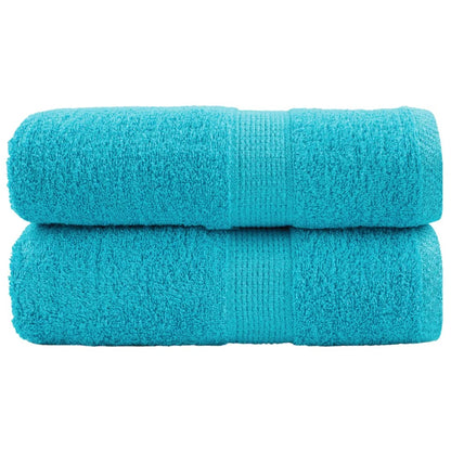 Premium Waschhandtücher SOLUND 2 Stück Türkis 30x30 cm 600 g/m²