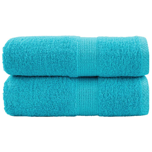 Premium Waschhandtücher SOLUND 2 Stück Türkis 30x30 cm 600 g/m²