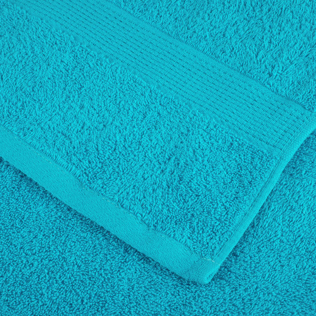 Premium Waschhandtücher SOLUND 2 Stück Türkis 30x30 cm 600 g/m²