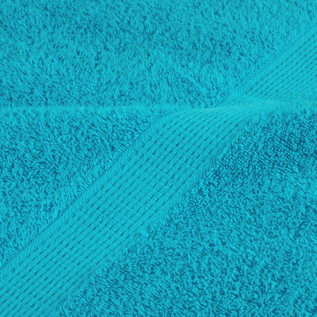 Premium Waschhandtücher SOLUND 2 Stück Türkis 30x30 cm 600 g/m²