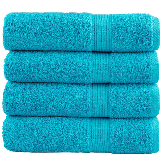 Premium-Handtücher SOLUND 4 Stk. Türkis 50x100 cm 600 g/m²