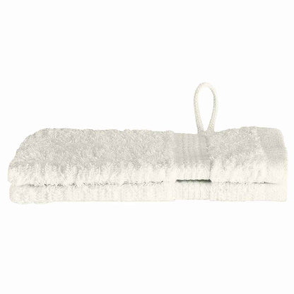 Waschlappen 2 pcs Creme Baumwolle