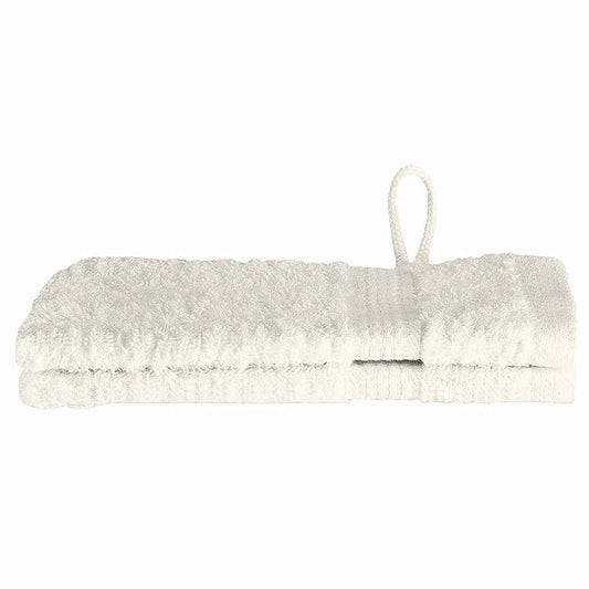 Waschlappen 2 pcs Creme Baumwolle