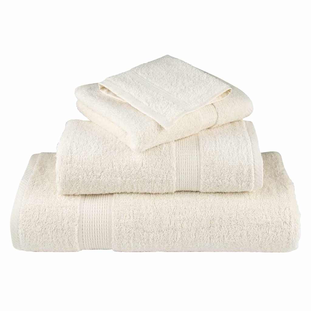 Waschlappen 2 pcs Creme Baumwolle