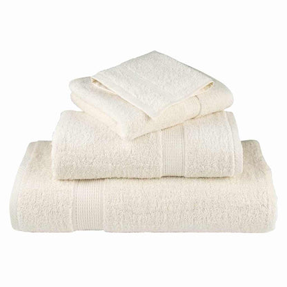 Waschlappen 2 pcs Creme Baumwolle